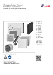 Maico PP 45 RHK Installation Instructions Manual