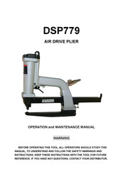 Spotnails DSP779 Operation And Maintenance Manual