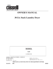 Cissell L28DRS30G Owner's Manual