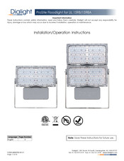 Dialight ProSite Floodlight UL 1598A Installation & Operation Instructions