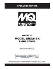 MULTIQUIP GBX24BK Operation Manual