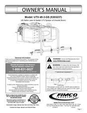 Fimco UTV-45-3-GS Owner's Manual