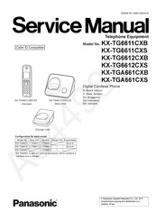 Panasonic KX-TG6611CXB Service Manual