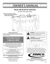 Fimco BR-25-SP-EC Owner's Manual