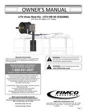 Fimco UTV-HR-50 Owner's Manual