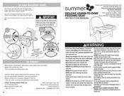 Summer DELUXE LEARN-TO-DINE FEEDING SEAT Instruction Manual