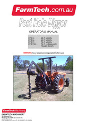 FARMTECH FPD 75R Operator's Manual