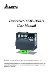 Delta DeviceNet CME-DN01 User Manual