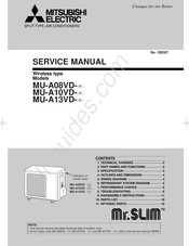 Mitsubishi Electric MU-A08VD-P1 Service Manual