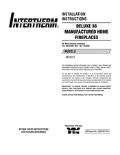 Intertherm BM36ST Installation Instructions Manual
