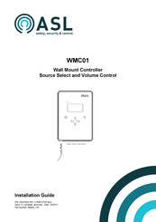 ASL INTERCOM WMC01-B Installation Manual