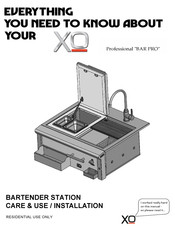 Xo XOG30BARPRO Care & Use/Installation Manual