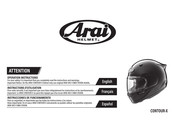 Arai Helmet CONTOUR-X Operation Instructions Manual