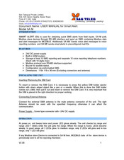 San Telequip SMART ALERT SA M User Manual