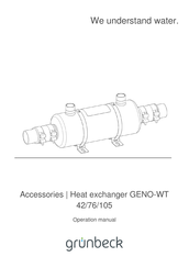 Grunbeck GENO-WT 42 Operation Manual