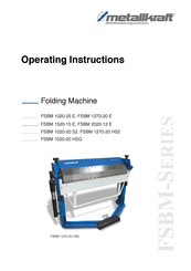 Metallkraft 3772102 Operating Instructions Manual
