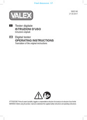 Valex S800146 Operating Instructions Manual