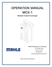 MAHLE MCX-1 Operation Manual