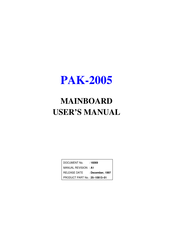 FIC PAK-2005 User Manual
