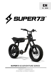 SUPER73 Z ADVENTURE Series Owner Handbook Assembly & Maintenance