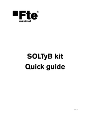 FTE Maximal SOLTyB kit Quick Manual