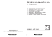 Kuppersbusch KD 906.3 Instructions For Use Manual
