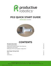 productive robotics PG2 Quick Start Manual