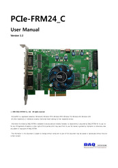 Daq System PCIe-FRM24 C User Manual