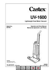 Castex 607446 Operator And Parts Manual