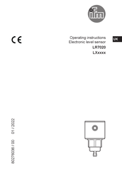 IFM LX Series Operating Instructions Manual