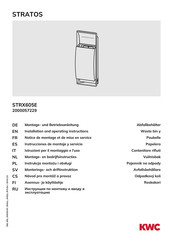 KWC 2000057229 Installation And Operating Instructions Manual