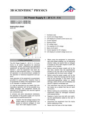 3B SCIENTIFIC PHYSICS 1003311 Instruction Sheet