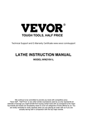 VEVOR WM210V-L Instruction Manual