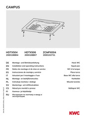 Franke 2000108807 Installation And Operating Instructions Manual
