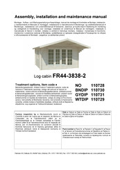 Palmako 110729 Assembly, Installation And Maintenance Manual