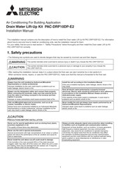 Mitsubishi Electric PAC-DRP10DP-E2 Installation Manual