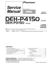 Pioneer DEH-P4150 Service Manual
