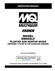 MULTIQUIP ESSICK EM90SLF Operation Manual
