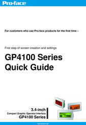 Pro-face GP-4100 series Quick Manual