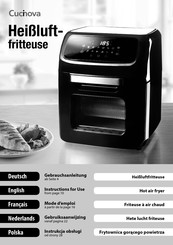 Cucinova Hot air fryer Instructions For Use Manual