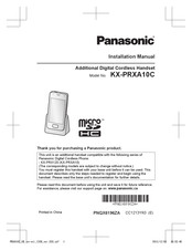 Panasonic KX-PRXA10C Installation Manual