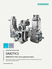 Siemens SIMOTICS S-1FG1 Operating Instructions Manual
