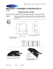 Chalmit 844 Installation, Operation And Maintenance Instructions