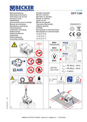 Becker DVT 3.60 Operating Instructions Manual