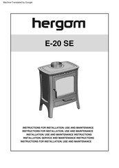 hergom E-20 SE Instructions Manual