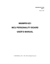 Motorola M68MPB16Z1 User Manual