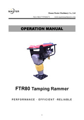 Master FTR80 Operation Manual