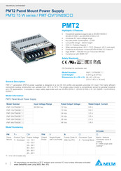 Delta PMT V75W2B Series Technical Data Sheet