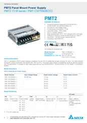 Delta PMT-15V75W2B Series Technical Data Sheet
