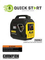 Champion Global Power Equipment 200962 Quick Start Manual
